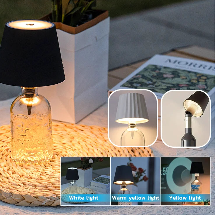 SoftLightsSupply Wireless Touch Bottle Table Lamp